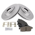 thumbnail image 2 of TRQ Front Brake Pad & Rotor Kit Brake Pads Brake Rotor Ceramic Premium G-Coated Fits Select 2012-2017 Buick Verano 2014-2015 Chevrolet Cruze 2011-2015 Volt, 2 of 6