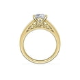 thumbnail image 2 of 1.00 Ct Princess Cut Genuine Diamond Solitaire Wonderful Ring for Ladies Solid 18K Yellow Gold Size 10.5, 2 of 8