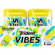 Trident Vibes, Sugar Free Ooh La Lemon, 40 Pcs, Pack of 4