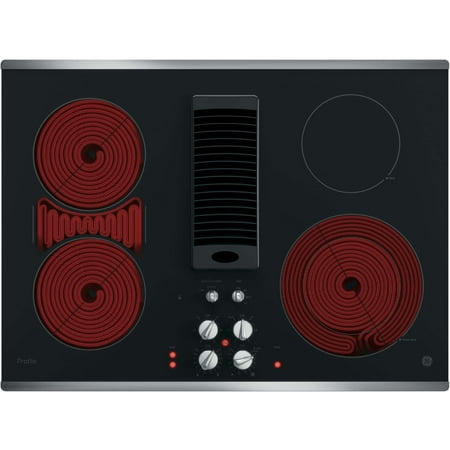 GE Profile - 30" Built-In Electric Cooktop - Stainless steel