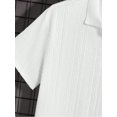 thumbnail image 4 of Men's Performance Jacquard Knit Polo Shirt, Short Sleeve, Easy Care, Collared, Regular Fit, Solid Color, 4 of 10
