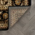 thumbnail image 5 of Traditional 5x7 Area Rug (5' x 7') Oriental Black, Gold Living Room Easy to Clean, 5 of 9