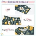 thumbnail image 3 of FORMRS Kids Pajama Set Cotton Long Sleeve Top and Pants 2-Piece Lounge Sleepwear, Sizes 18M-8Y, Floral Lemons, 3 of 6