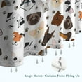 thumbnail image 6 of Dachshund Dog Boston Terrier Dog Shower Curtain 72"x84" ,Bathroom Decorative Shower Curtains Set with 12 Hooks,Modern Waterproof Washable Shower Curtain, 6 of 6