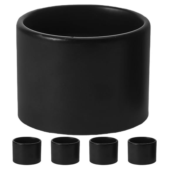 5Pcs Black 55mm x 40mm Metal Lamp Shade Adapter Ring for E26 E27 Ceramic Sockets Thread Diameter 1