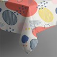 thumbnail image 2 of Christmas Square Tablecloth 42x42 Inch – Waterproof Polyester Printed Table Cover, Wrinkle Resistant & Washable for Kitchen Dining Picnic Party Decor, Single-v4-15, White, 2 of 6