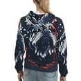 thumbnail image 7 of Cauagu Bulldog with Forest Flag for Women's Hooded Sweatshirts Pullover Hoodie for Women Fall Workout Sweat Long Sleeve Preppy Sweatshirts-Small, 7 of 7