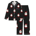 thumbnail image 5 of Postpartum Pajama Sets – Soft Cotton Lounge Sets for Women, Comfortable Sleepwear for Recovery Women's Christmas Printed Button Pocket Long Sleeved Pants Home Sleepwear Set, 5 of 5