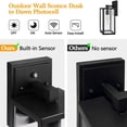 thumbnail image 2 of 2 Pack Outdoor Wall Sconce Dusk to Dawn,Waterproof,Wall Mount,Black, 2 of 8
