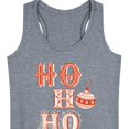 thumbnail image 3 of Instant Message - Christmas - Ho Ho Ho Ornament - Women's Racerback Tank Top, 3 of 6