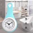 thumbnail image 4 of Reloj de baño sencillo, reloj de cocina, reloj de ventosa doméstico impermeable y silencioso, 4 of 6
