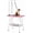 Pink, variant on WSWJY Foldable Portable Pet Grooming Table - 36in Professional Dog Cat Trimming Table w/Adjustable Arm & 2 Nooses, Maximum Capacity Up to 220lbs