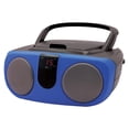 thumbnail image 4 of Proscan PRCD243M-BLUE Caja portátil de CD portátil de 2,4 vatios RMS con radio AM/FM (azul), 4 of 4