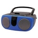 thumbnail image 4 of Proscan PRCD243M-BLUE Caja portátil de CD portátil de 2,4 vatios RMS con radio AM/FM (azul), 4 of 4