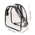 thumbnail image 4 of GETAJGHSD 31Pcs Clear Pvc Backpack for Men School Travel Transparent Design Square Black Visibility Inside Security, 4 of 5