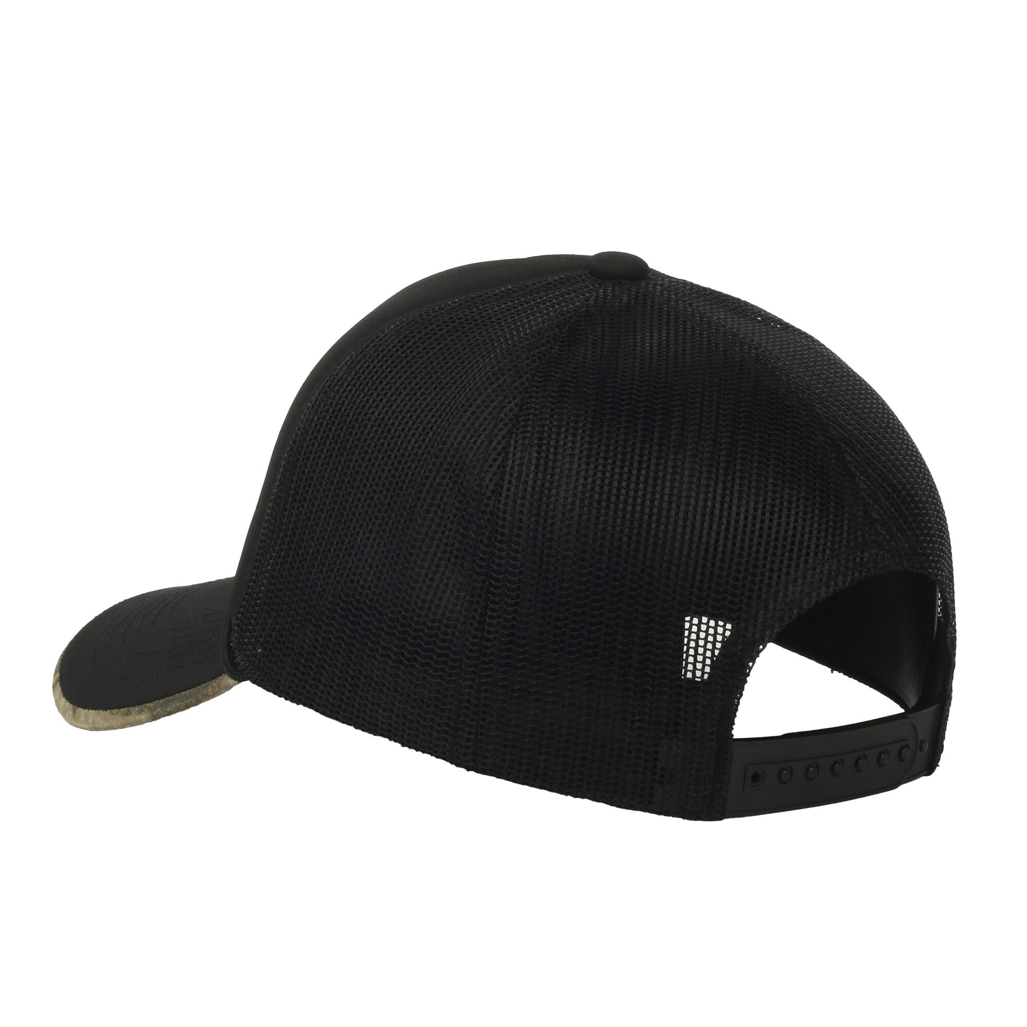 Mossy Oak® Black Foam Front Fishing Cap – New Bottomland Camo Patch, Snapback, One Size