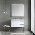 thumbnail image 4 of 36" Freestanding Bathroom Vanity with Sink & Mirror - Matte White, 4 of 8