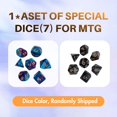 thumbnail image 3 of Tapete para juegos Partypda para MTG, TCG y DND con bolsa de almacenamiento y 7 dados, 3 of 7