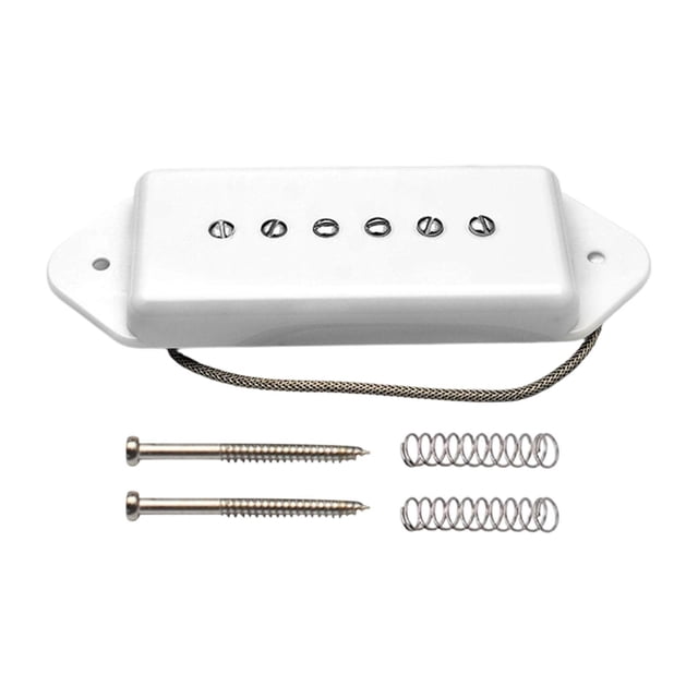 Xuanheng Single Coil Pickup Musical Instrument Accessory Easy to Install Retro Design White Neck