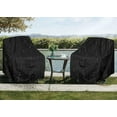 thumbnail image 6 of Patio Swivel Chair Cover Waterproof Outdoor Swivel Chair Slip Covers Outside Small Large Oversized Wicker Lawn Club Chair Furniture Protector (37" Wx37 Dx40 H(2 Pack)), 6 of 8