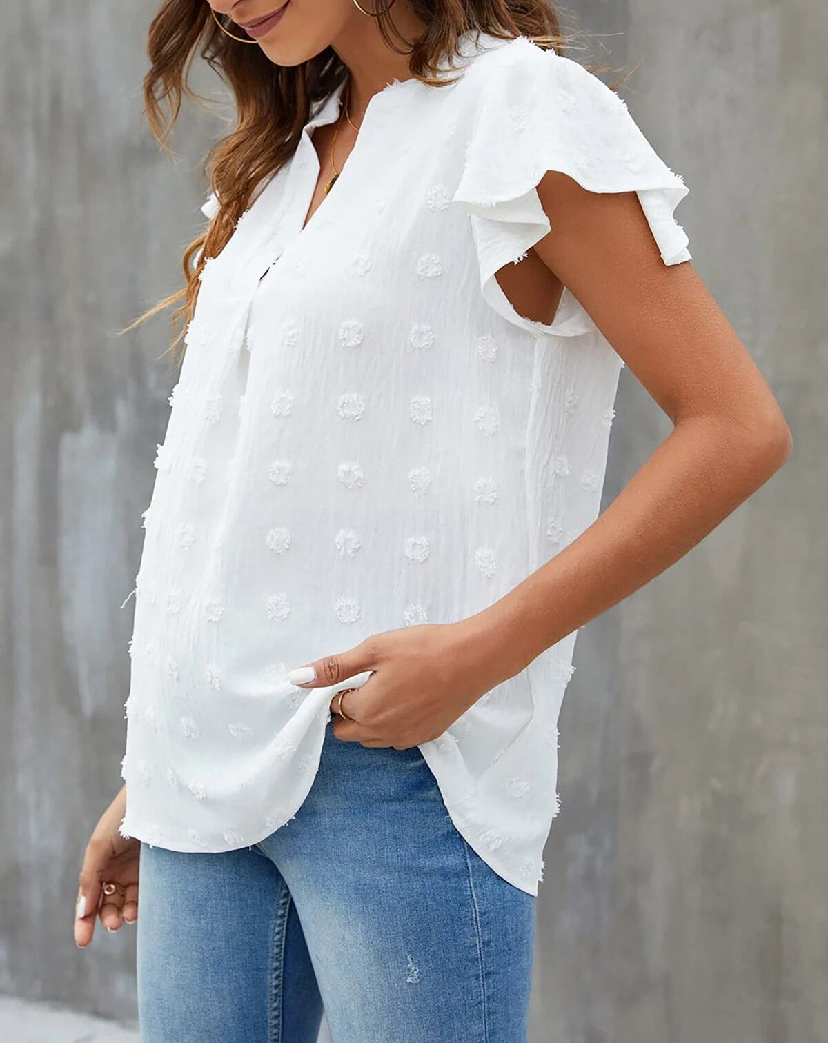 beautiful ruffled blouses