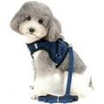 thumbnail image 2 of LANFENG Small Dog Harness and Leash Set No Pull Adjustable Reflective Step-in Puppy Boy Girl Vest Harnesses Soft Corduroy Mesh Padded for Pet Dogs Cats, 2 of 17