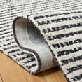 thumbnail image 6 of SAFAVIEH Abstract Stephanie Plaid Wool Area Rug, Black/Ivory, 8' x 10', 6 of 12