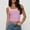 Purple, variant on Munlar Crop Tank Tops for Women Vest Camisole Breathable Black 2025 Solid Sleeveless Round Neck Slim Tshirts L