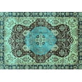 thumbnail image 1 of Ahgly Company Indoor Rectangle Persian Light Blue Traditional Area Rugs, 7' x 10', 1 of 4