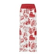 thumbnail image 7 of Women's Pajama Pants Sleepwear, Casual Drawstring Elastic Waist Pants, Comfy Straight Yoga Loose Trousers with Love Print,Vermilion,2XL, 7 of 7