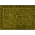 thumbnail image 1 of Ahgly Company Machine Washable Indoor Rectangle Abstract Yellow Modern Area Rugs, 8' x 10', 1 of 4