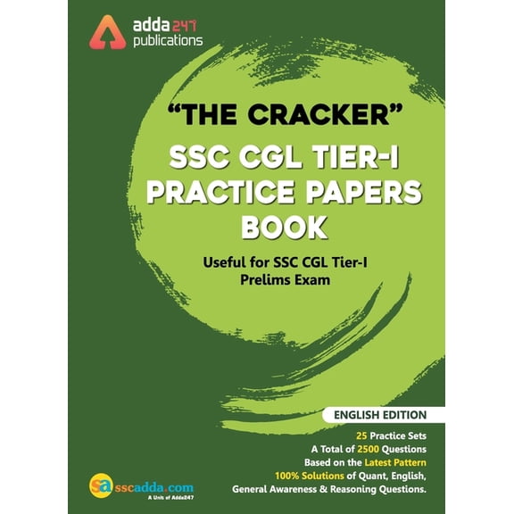 The Cracker SSC CGL Tier I Practice Papers Book ( In English Printed Edition), (Paperback)