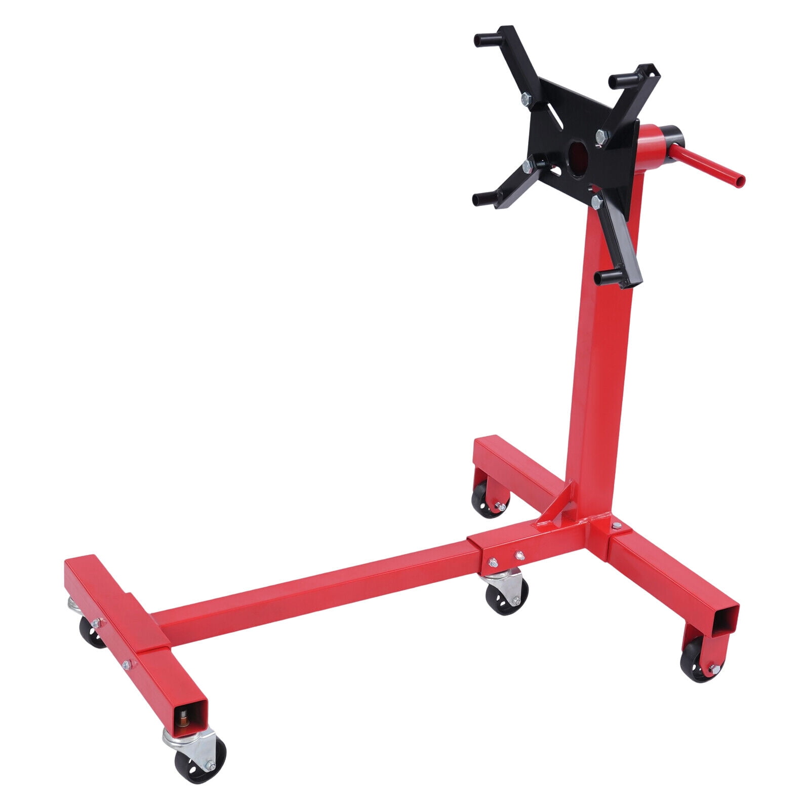 1250 LBS Engine Stand Folding Motor Hoist Dolly Mover Auto Repair Jack Rotating for garages, repair shops