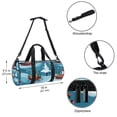 thumbnail image 5 of Christmas Travel Tote Yoga Bag Sports Bag Luggage Bag with Interior Zipper Pocket, Large Capacity - 17.7 inches, 5 of 6