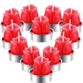 thumbnail image 1 of 12 Velas de Té de Rosas Exquisitas Velas de Rosas Hechas a Mano Día de San Valentín Boda Spa Decoración Familiar Regalos (Tipo E), 1 of 4