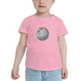 thumbnail image 2 of Moon Phases Spaces Funny Toddler T-Shirts for Boys Girls (Pink, 5/6T), 2 of 5