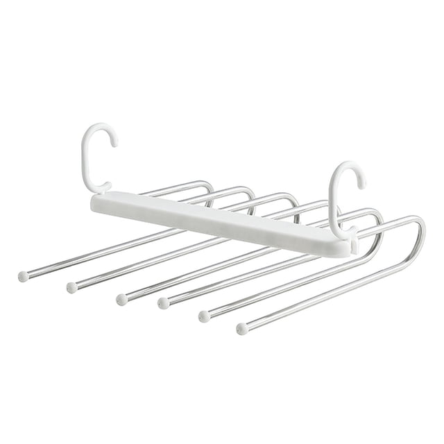 Toalla para pantalones, estante plegable para pantalones, estante plegable para 6 pantalones, estante para pantalones en capas, durabilidad mejorada