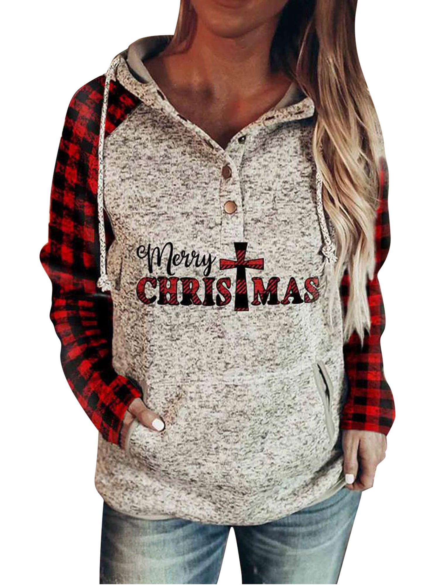 womens santa hoodie