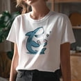 thumbnail image 5 of T-Shirts Décontractés en Coton Y2K pour Femmes, Amusants et Originaux, avec Graphique d'Animal, pour Style Rétro de Rue et Usage Quotidien, Tailles P-5TG, 5 of 5