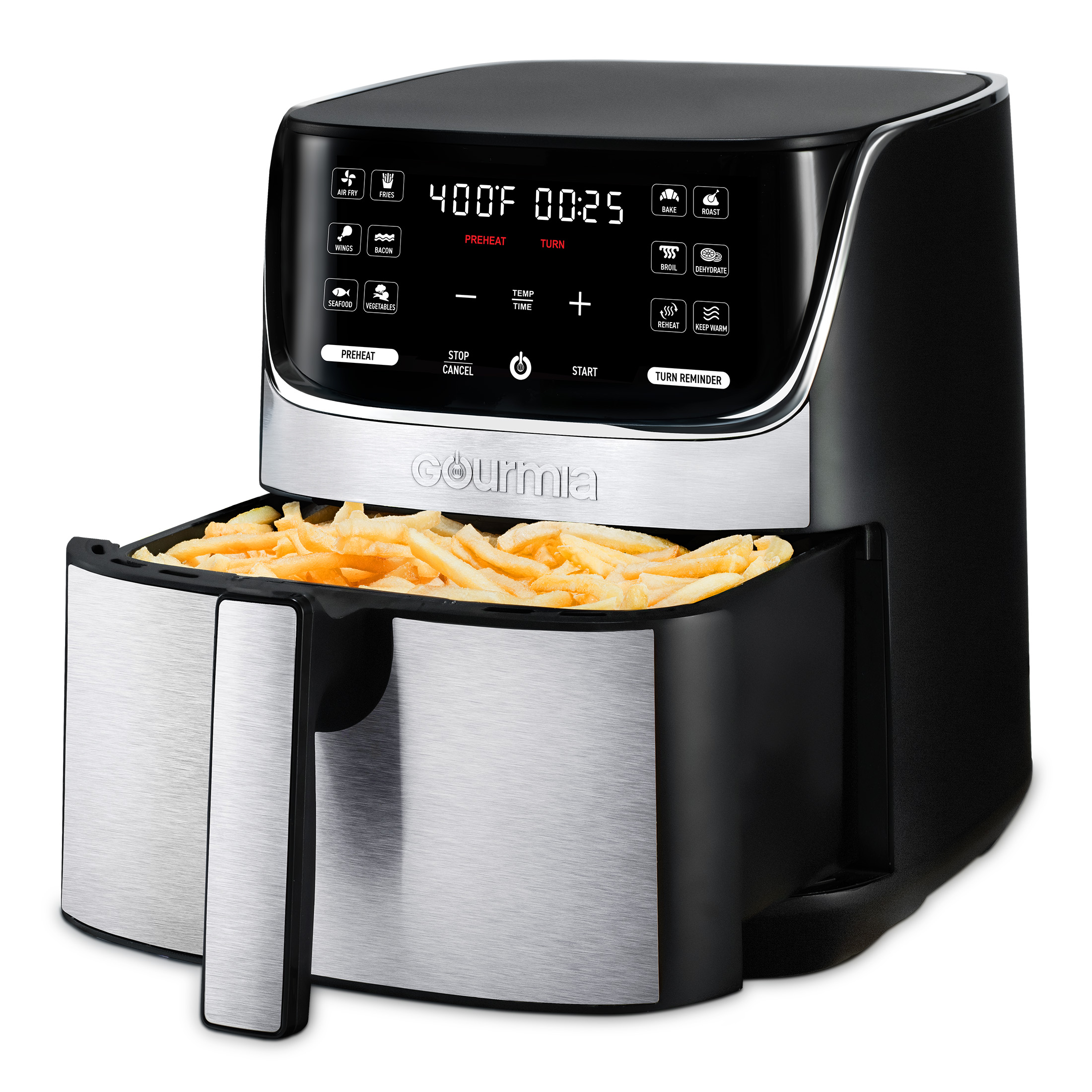 Gourmia 7 QT Digital Air Fryer with 12-One Touch Presets, GAF734, New, 13.5 in - image 3 of 6