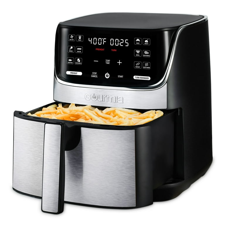 Gourmia 7 QT Digital Air Fryer with 12-One Touch Presets, GAF734, New, 13.5  in 