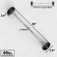 thumbnail image 4 of Synergee Fixed 40LB Barbell - Pre Weighted Straight Steel Bar with Rubber Weights - Fixed Weight, 4 of 7