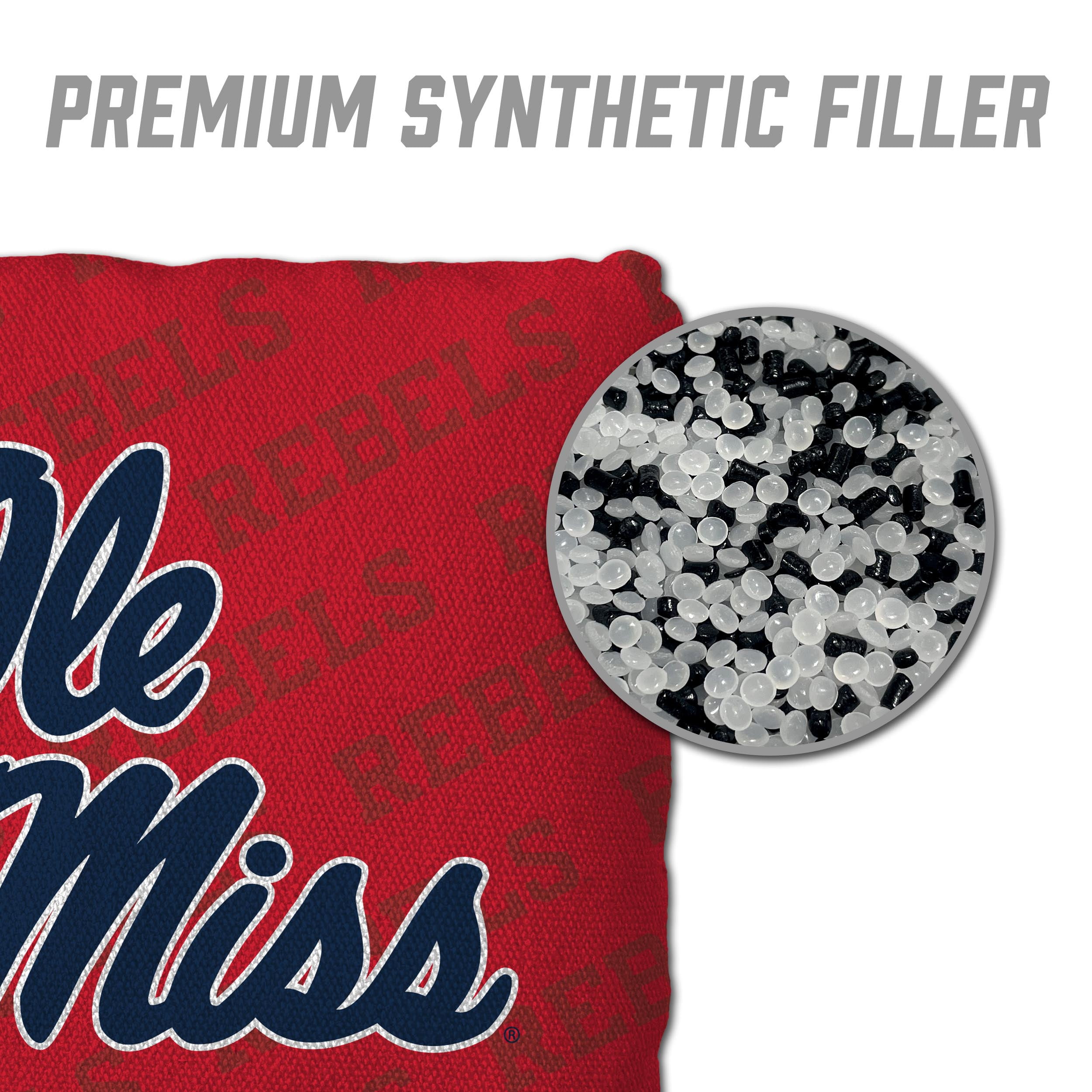 NCAA Mississippi Rebels Cornhole Bags - 4PK - Red