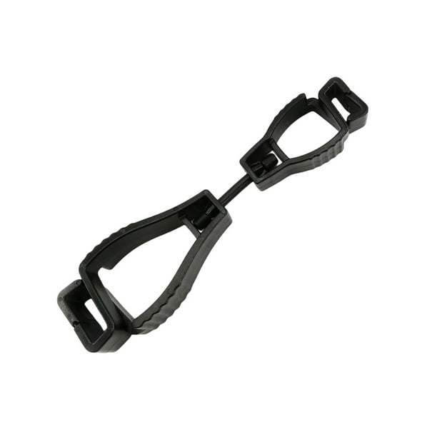 Eigraketly Glove Grabber Clip Multipropósito Anti-pérdida Clips Holder Guantes de plástico Guardián para trabajadores de trabajo Bomberos Artesanía Negro