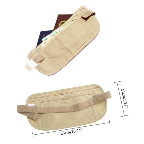 Portable Secure Travel Money Belt Under cover Hidden Blocking Travel Wallet Anti Theft Passport Fanny Pack for Men Walmart Business Supplies