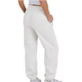 thumbnail image 7 of LEBONYARD Wide Leg Pants Woman Linen Pants,Pants for Women Clearance,Women Sweatpants Baggy Loose Mid Rise Fleece Workout Active Long Jogger Sweat Pants with Pockets White XXL, 7 of 7