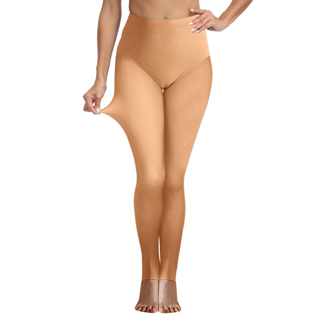 Gibobby Leggings Afelpados Mujer Medias cálidas para mujer, medias cálidas transparentes lana invierno para mujer, medias cálidas(Café, 290G)