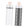 thumbnail image 2 of 2 contenedores de proteínas, contenedores para almacenar alimentos, dispensadores portátiles de proteínas, 5 unidades apilables para gimnasio, deporte, 2 of 7