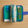 thumbnail image 4 of Stitch Utility Pencil Pouch, Zipper Closure, Blue, 4 of 4