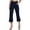 Navy, variant on Tittly Palazzo Pants Wide Leg Pants Woman Women's Color High Waist Pocket Sports Fitness Yoga Wide Leg Capris Pants Sweatpants Women Yoga Pants Black L